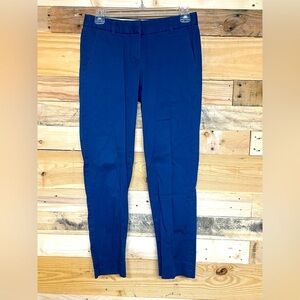 J. Crew Stretch size 00 Blue Low-rise Cropped Cotton Chino Pants with Pockets